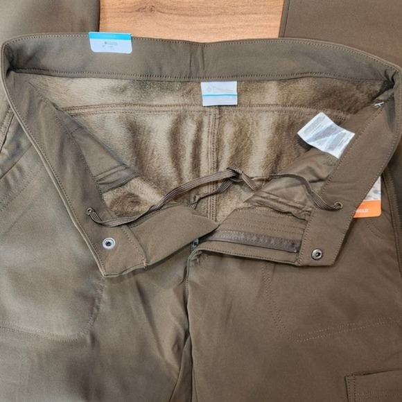 Columbia Straight Leg Jambe Droite Active Fit Lined Pant‎ -Olive Green - Size 12 - Picture 4 of 8
